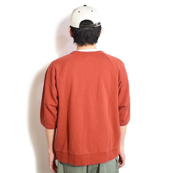 WEIRDO ウィアード TIKITIKI SURF CLUB S/S SWEAT -ORANGE-