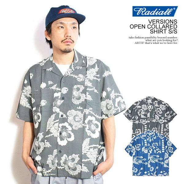 RADIALL ラディアル VERSIONS - OPEN COLLARED SHIRT S/S