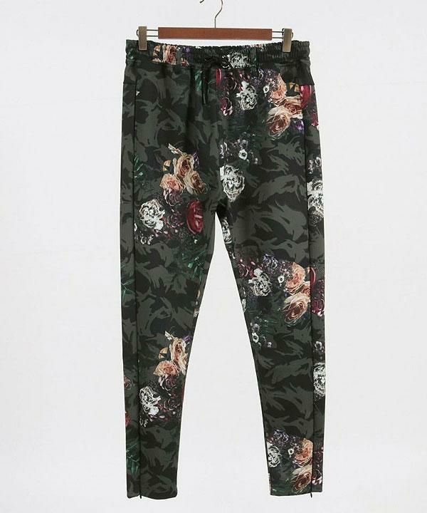 2024 春夏 1st 先行予約 6月下旬～7月上旬入荷予定 GLIMCLAP グリムクラップ Jersey fabric pants  -24spring& summer new botanical pattern-