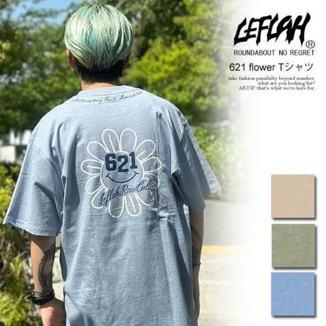 LEFLAH レフラー 621 flower Tシャツ | PHYNAM（ファイナム）実店舗ARTIF [ストリートブランド正規通販店]