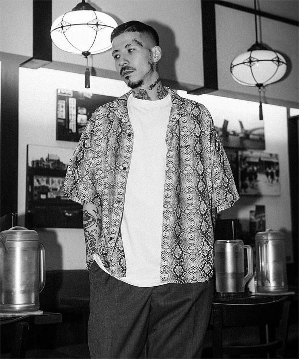 30％OFF SALE セール SUBCIETY サブサエティ RAYON GARA SHIRT