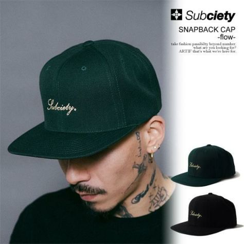 サブサエティ　キャップ　ブラック SUBCIETY(サブサエティ) キャップ・ハット | ARTIF [ストリート