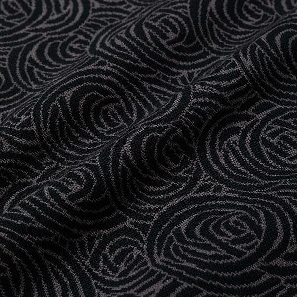 CALEE キャリー SPIRAL PATTERN JACQUARD WIDE SILHOUETTE CS