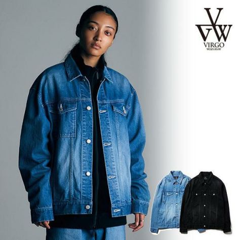 2024 秋冬 先行予約 9月～10月入荷予定 VIRGOwearworks ヴァルゴウェアワークス VGW Type-2 wide denim  Jacket (VIRGOwearworks×女神織DENIMES)