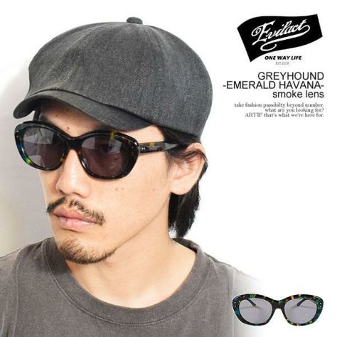 GREYHOUND emerald havana / smoke lens | EVILACT (イーブルアクト）Official Site –  EVILACT ONLINE STORE
