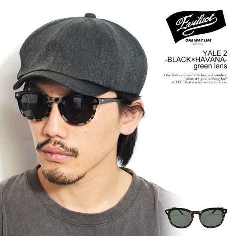 EVILACT Eyewear イーブルアクト アイウェア YALE 2 -BLACK×HAVANA- / GRE