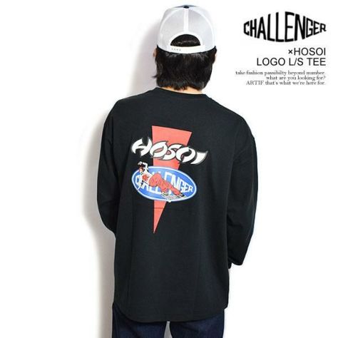 CHALLENGER チャレンジャー HOSOI × CHALLENGER LOGO L/S TEE