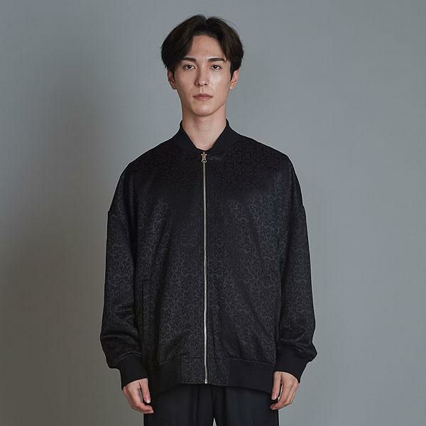 NO ID.⭐︎リバーシブル ブルゾン スタジャン ペイズリー柄×ベロア ブラック NO ID.⭐︎リバーシブル ブルゾン スタジャン ペイズリー柄