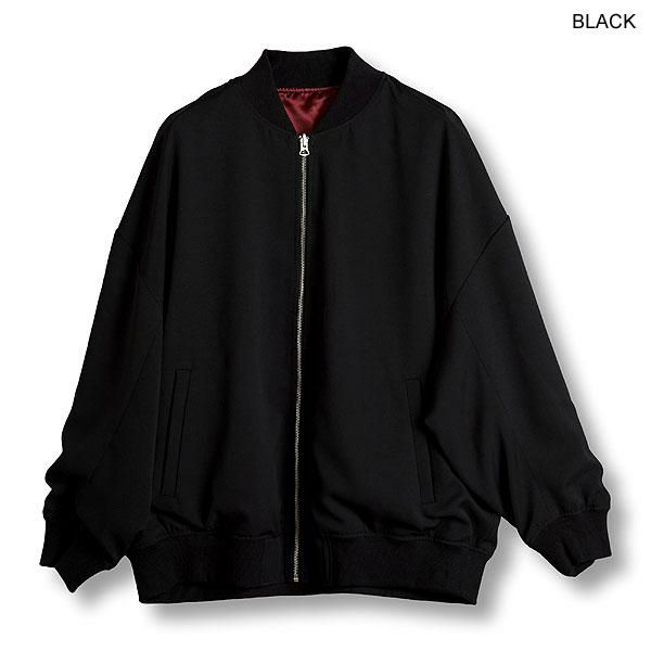 NO ID.⭐︎リバーシブル ブルゾン スタジャン ペイズリー柄×ベロア ブラック NO ID.⭐︎リバーシブル ブルゾン スタジャン ペイズリー柄