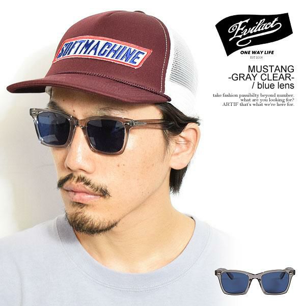 EVILACT EYEWEAR イーブルアクト アイウェア MUSTANG -GRAY CLEAR