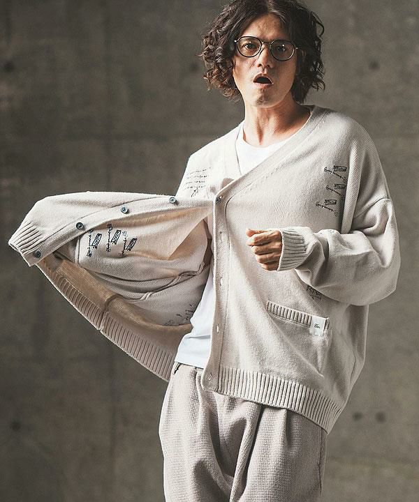 GLIMCLAP グリムクラップ Sprinkled embroidery design cardigan atftps GLIMCLAP グリムクラップ Sprinkled embroidery design cardigan