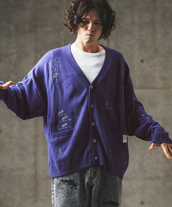 GLIMCLAP グリムクラップ Sprinkled embroidery design cardigan