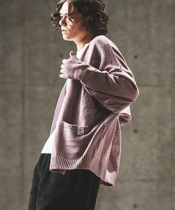 GLIMCLAP グリムクラップ Sprinkled embroidery design cardigan