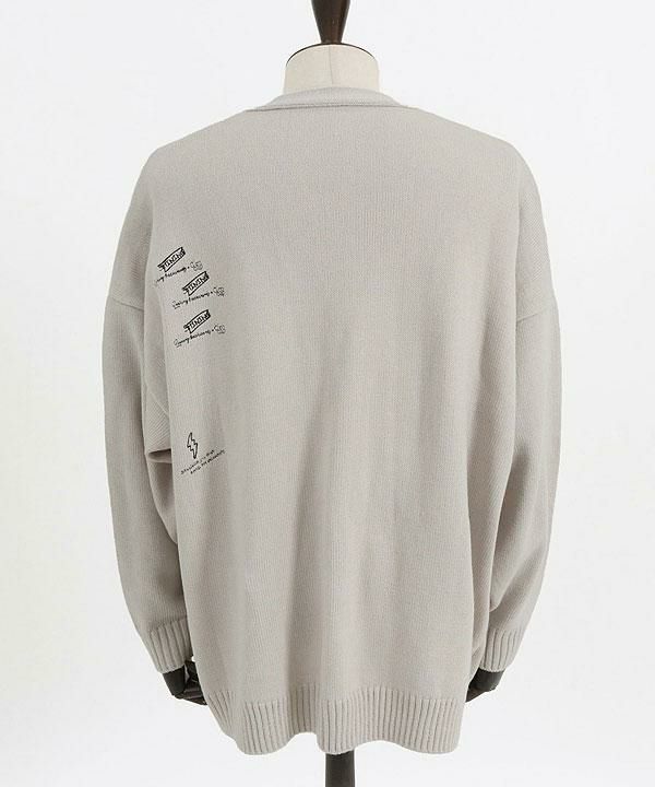 GLIMCLAP グリムクラップ Sprinkled embroidery design cardigan