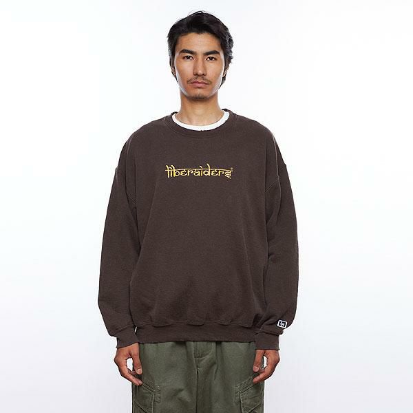 liberaiders - EMBORIDERY LOGO CREWNECK / ブラック | Tempt