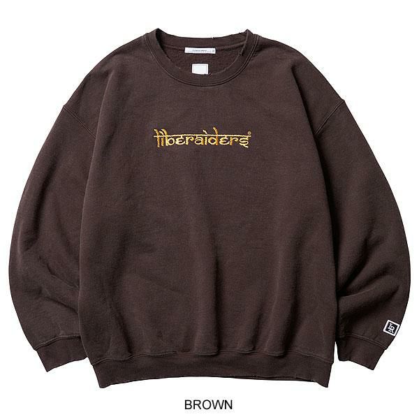 Liberaiders リベレイダース HANDWRITING PRINT CREWNECK クルー