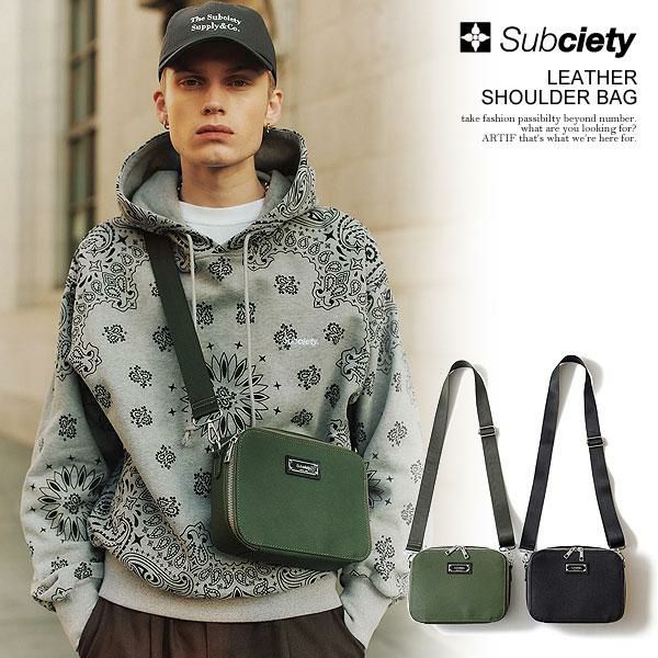 楽天市場】サブサエティ Subciety ショルダーバッグ レザー