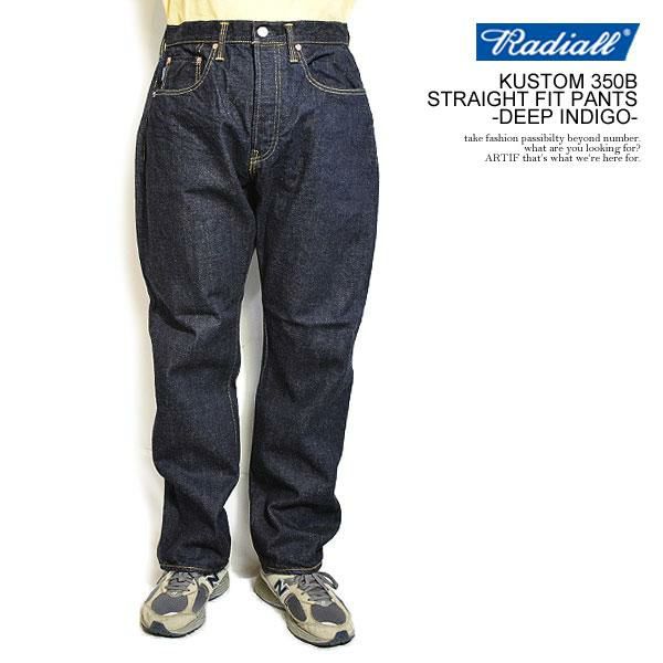 RADIALL ラディアル KUSTOM 350B - STRAIGHT FIT PANTS -DEEP INDIGO-