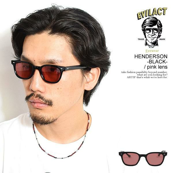 EVILACT EYEWEAR イーブルアクト アイウェア HENDERSON -BLACK- / pink 