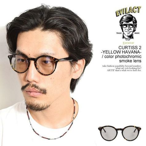 EVILACT CURTISS ／サングラス EVILACT EYEWEAR イーブルアクト アイウェア CURTISS 2 -YELLOW