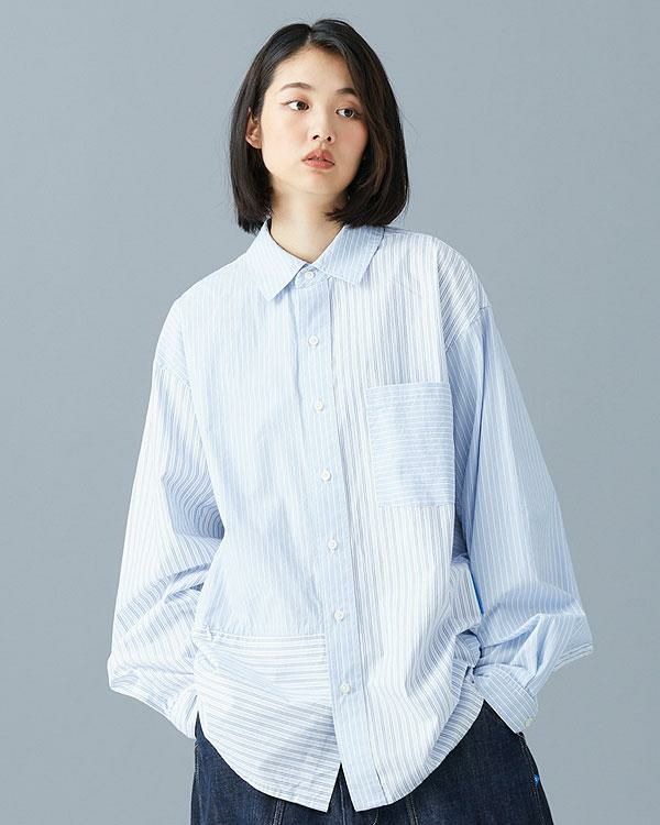 Liberaiders リベレイダース PATCHWORK STRIPE SHIRT | ARTIF
