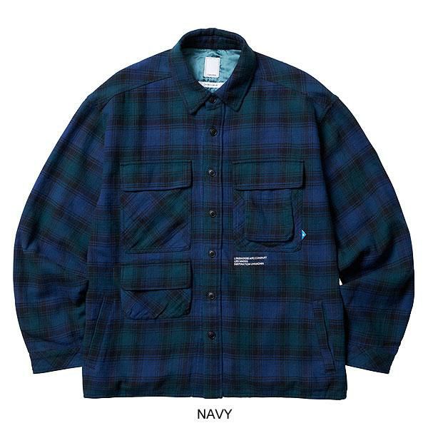 Liberaiders / MULTI POCKETS PLAID SHIRT/781012403/長袖シャツ/L/コットン/GRN Liberaiders リベレイダース MULTI POCKETS PLAID SHIRT | ARTIF