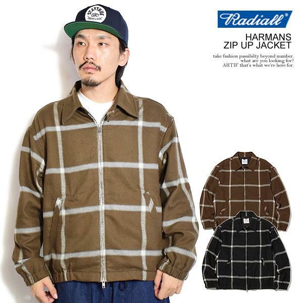 RadiallジャケットＭ 38 Radiall Wheels Zip Up Blouson - Black – URAHARA