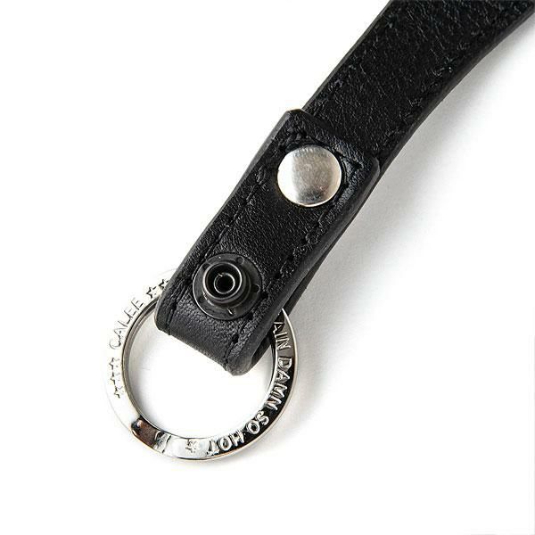CALEE キャリー STUDS LEATHER SNAP KEY RING CL-24AW015LE