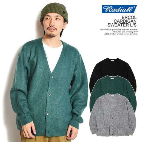 RADIALL ラディアル ERCOL - CARDIGAN SWEATER L/S