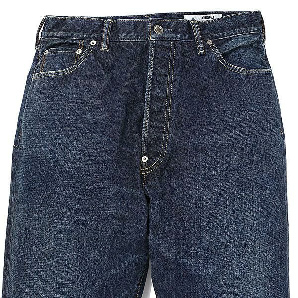 【試着のみ】CHALLENGER チャレンジャー　デニム　XL CHALLENGER チャレンジャー CLASSIC WASHED DENIM PANTS