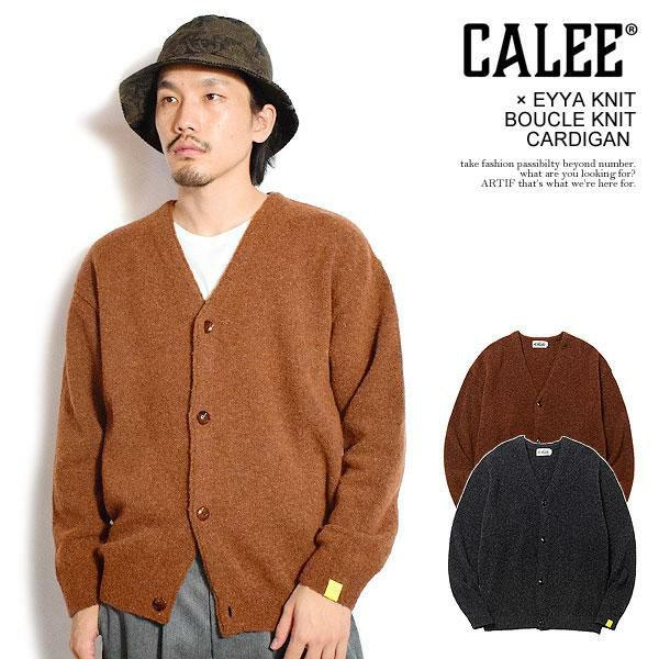 CALEE キャリー × EYYA KNIT BOUCLE KNIT CARDIGAN