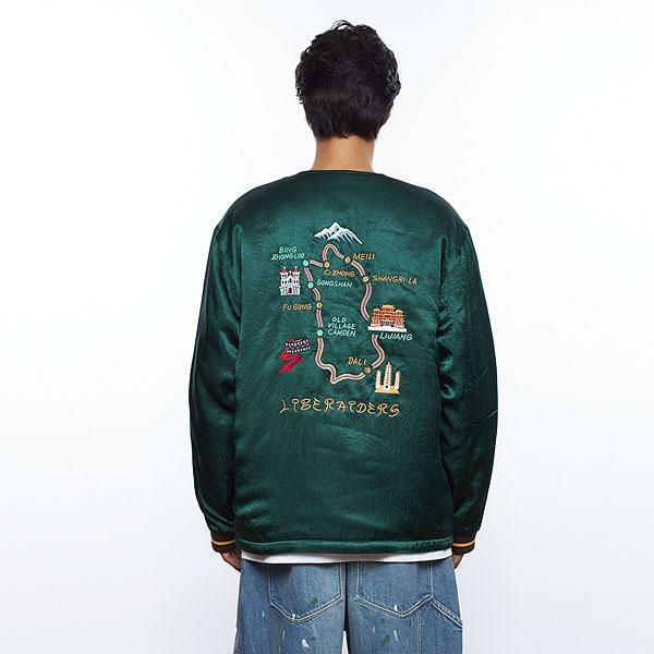 Liberaiders リベレイダース 21SS SOUVENIR JACKET LIBERAIDERS/リベレイダーズ/COLLARLESS FLIGHT JACKET(M BLACK