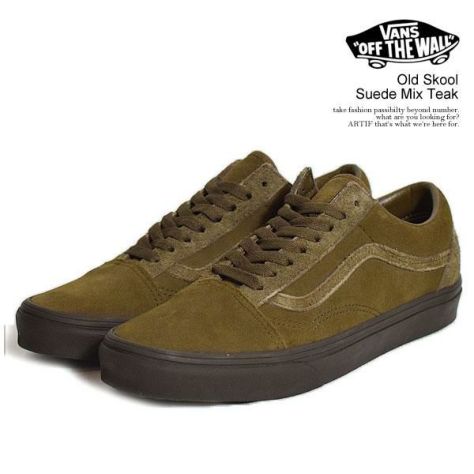 国内配送 VANS OLD SKOOL SUEDE MIX TEAK Vans Old Skool Shoes - brown (suede mix teak)