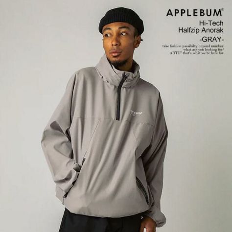 APPLEBUM アップルバム Hi-Tech Halfzip Anorak -GRAY-
