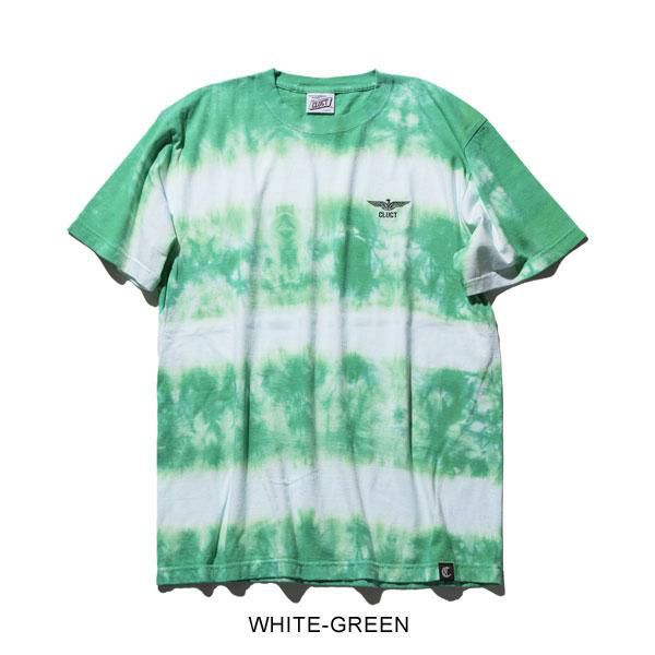 CLUCT クラクト HALF MOON[DYE S/S BORDER TEE] メンズ Tシャツ atftps CLUCT クラクト HALF MOON[DYE S/S BORDER TEE]