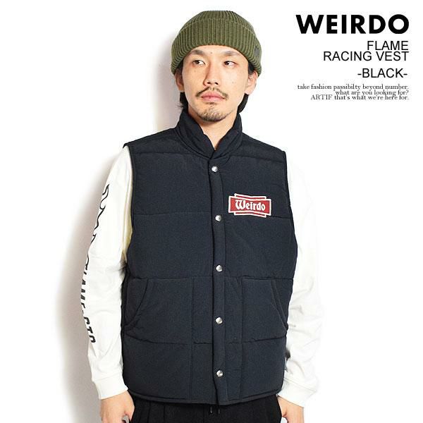 WEIRDO ウィアード FLAME - RACING VEST -BLACK-