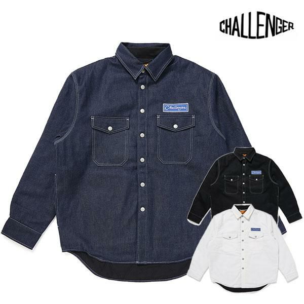 M CHALLENGER チャレンジャー　DENIM LINING SHIRT CHALLENGER チャレンジャー DENIM LINING SHIRT