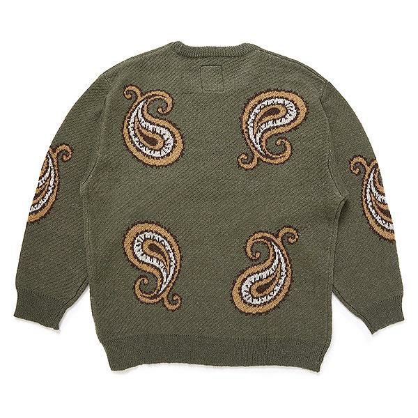 トップス CHALLENGER/BIG PAISLEY C/N SWEATER CHALLENGER チャレンジャー BIG PAISLEY C/N SWEATER