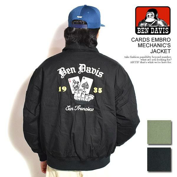 BEN DAVIS ベンデイビス CARDS EMBRO MECHANIC'S JACKET