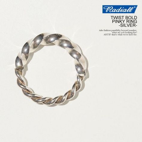 RADIALL ラディアル TWIST BOLD - PINKY RING -SILVER-