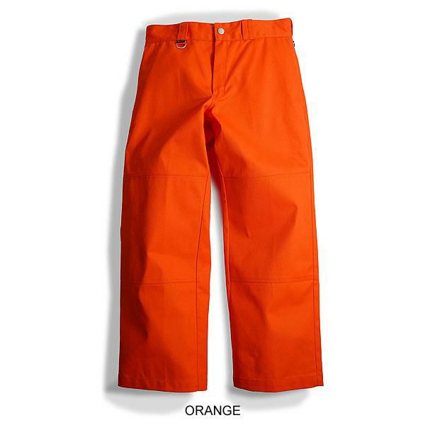 EVILACT Dickies オレンジ ワークパンツ、東京インディアンズ、 Dickies x EVILACT Hidden Pockets Double Knee Work Pants