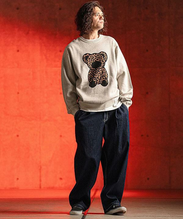 GLIMCLAP グリムクラップ Denim wide straight pants