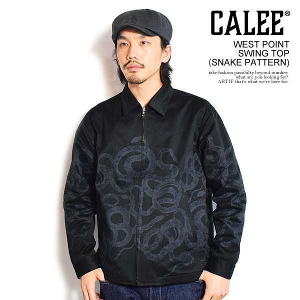 CALEE キャリー WEST POINT SWING TOP -SNAKE PATTERN-