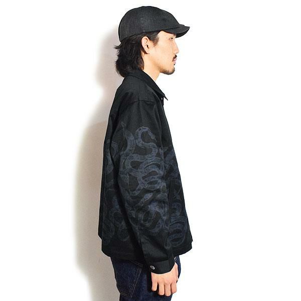 CALEE キャリー WEST POINT SWING TOP -SNAKE PATTERN-
