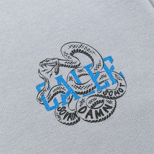 CALEE キャリー CALEE SNAKE LOGO CREW NECK SW