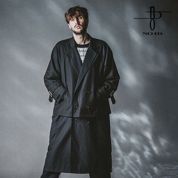 NO ID. ノーアイディー ダブルブレストレイヤードBIGロングコート