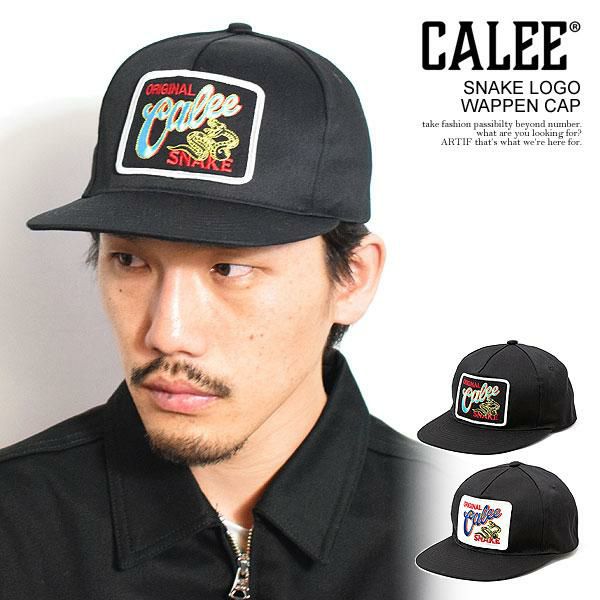 CALEE キャリー SNAKE LOGO WAPPEN CAP