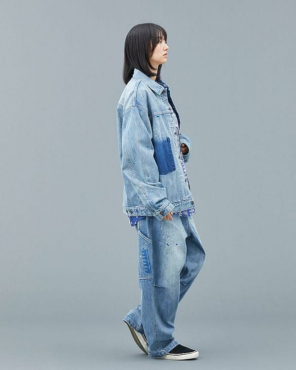 Liberaiders リベレイダース TRIBAL DENIM SARROUEL PANTS HW