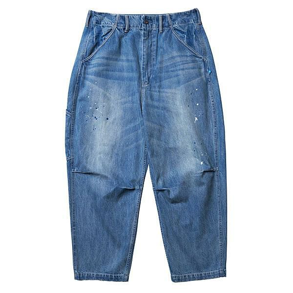 CLINK｜LIBERAIDERS REPAIRED DENIM SARROUEL PANTS (INDIGO