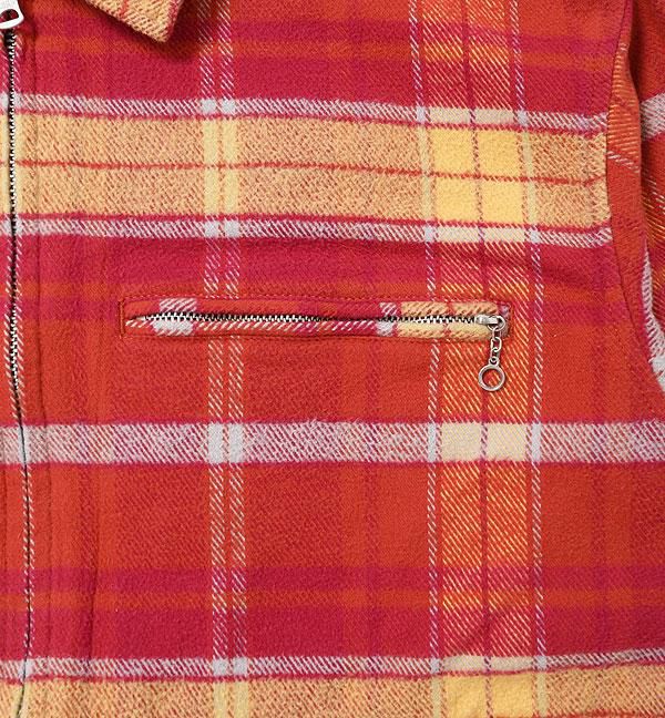 CHALLENGER チャレンジャー PLAID ZIP UP SHIRT